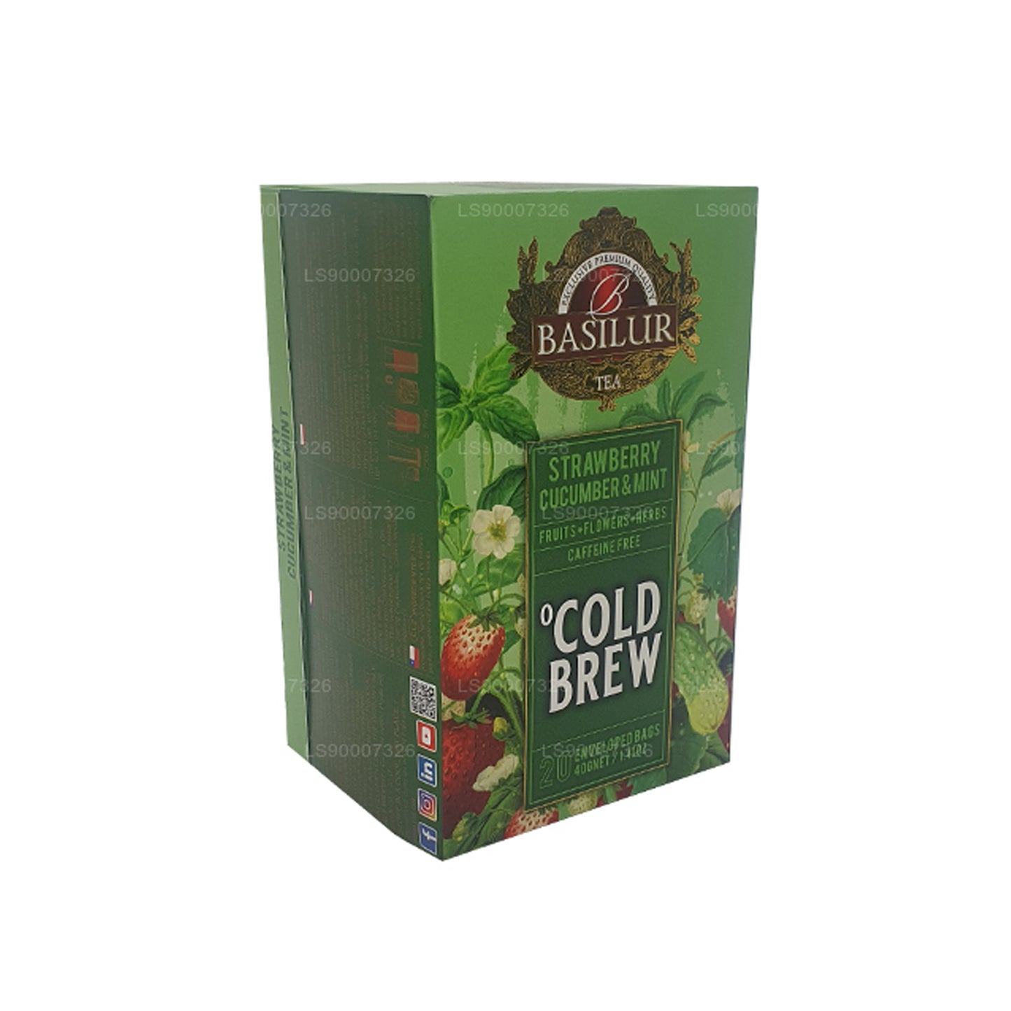 Basilur Cold Brew “草莓黄瓜和薄荷”（40 克）盒装
