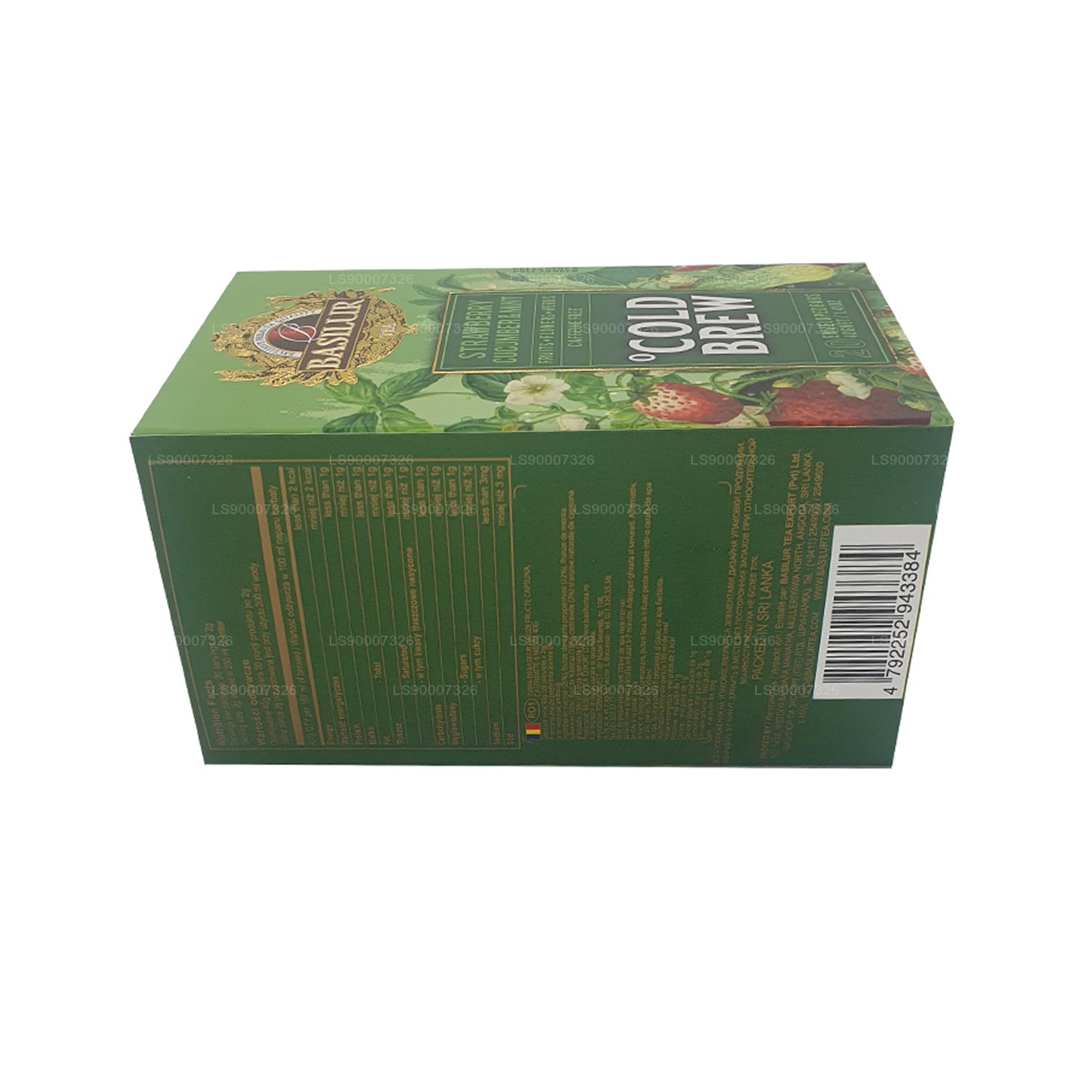 Basilur Cold Brew “草莓黄瓜和薄荷”（40 克）盒装