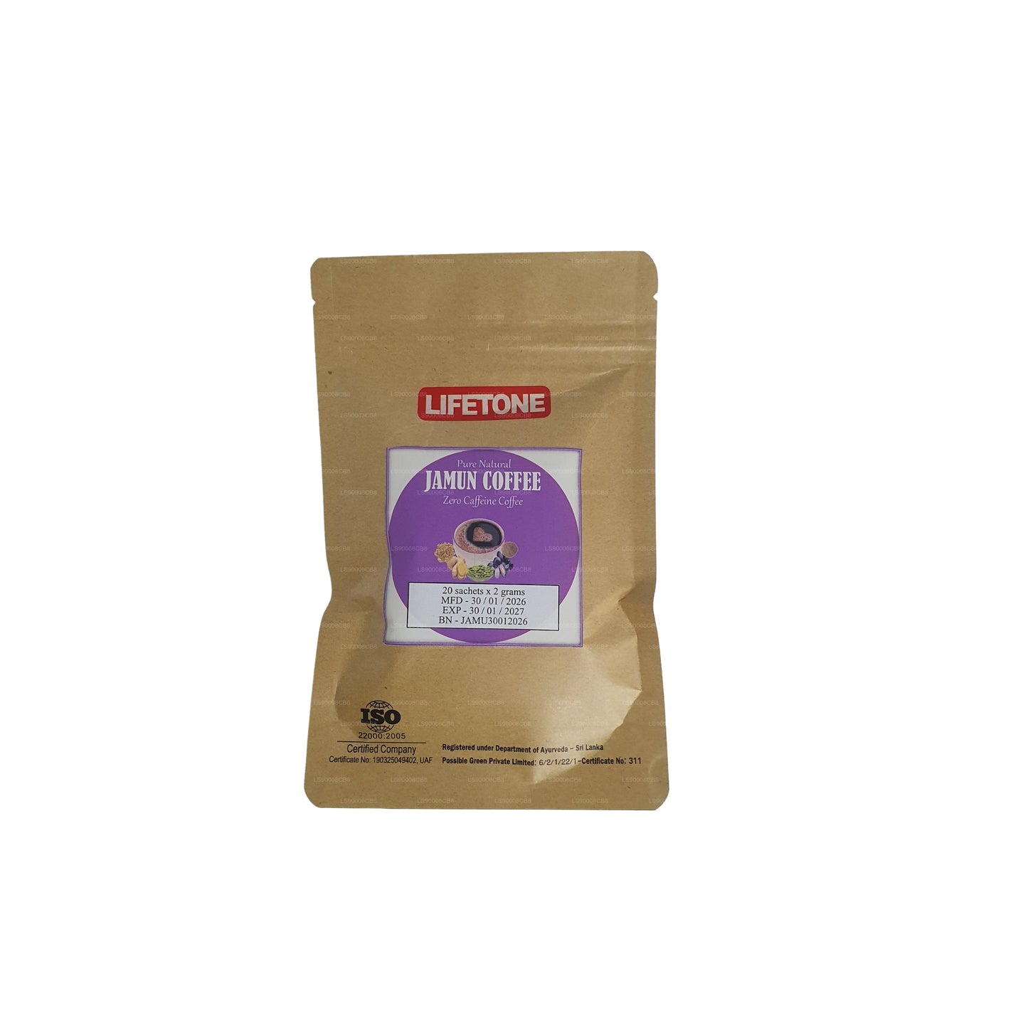 Lifetone Jamun 种子咖啡 (40g)