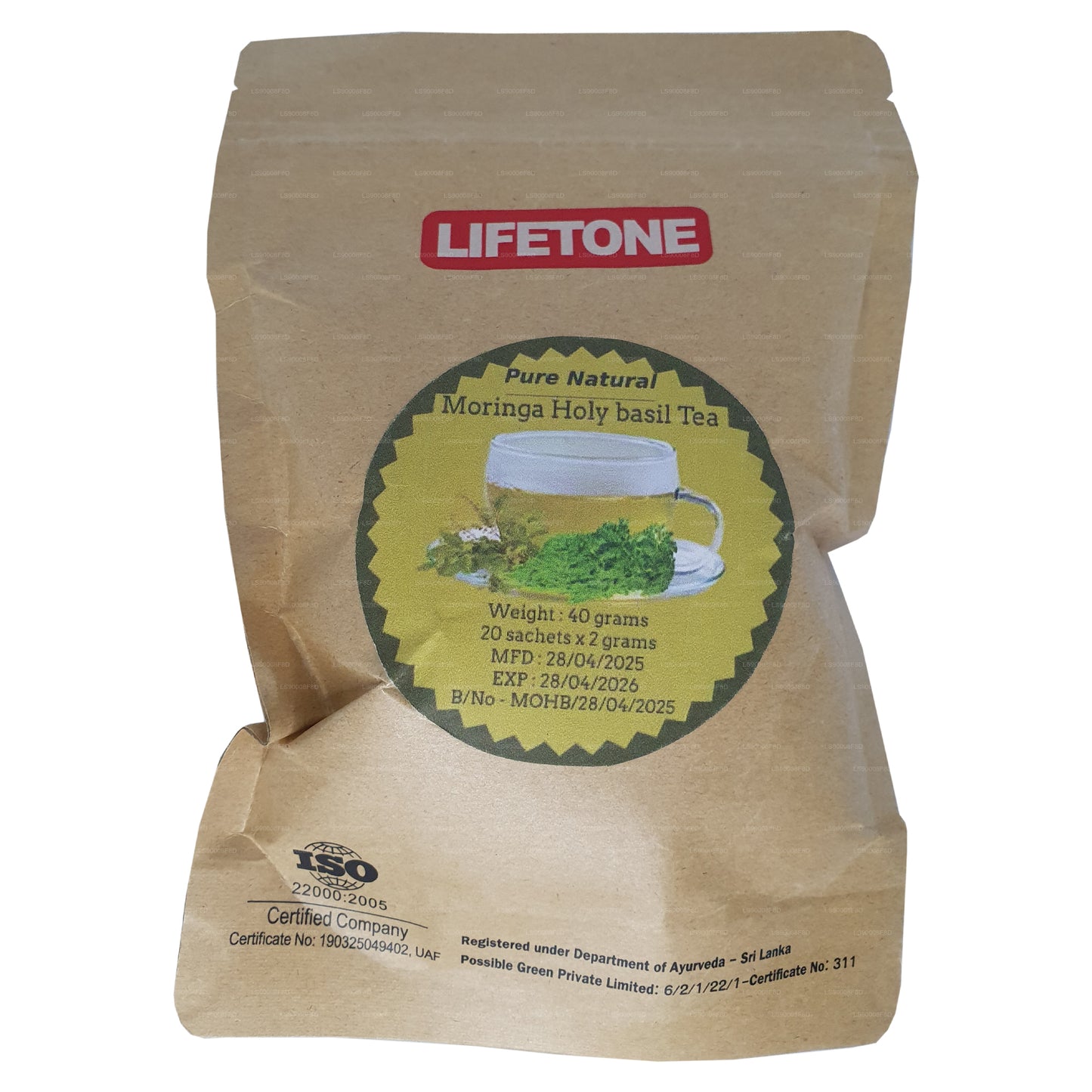 Lifetone Moringa Holy Basil Tea (40g)