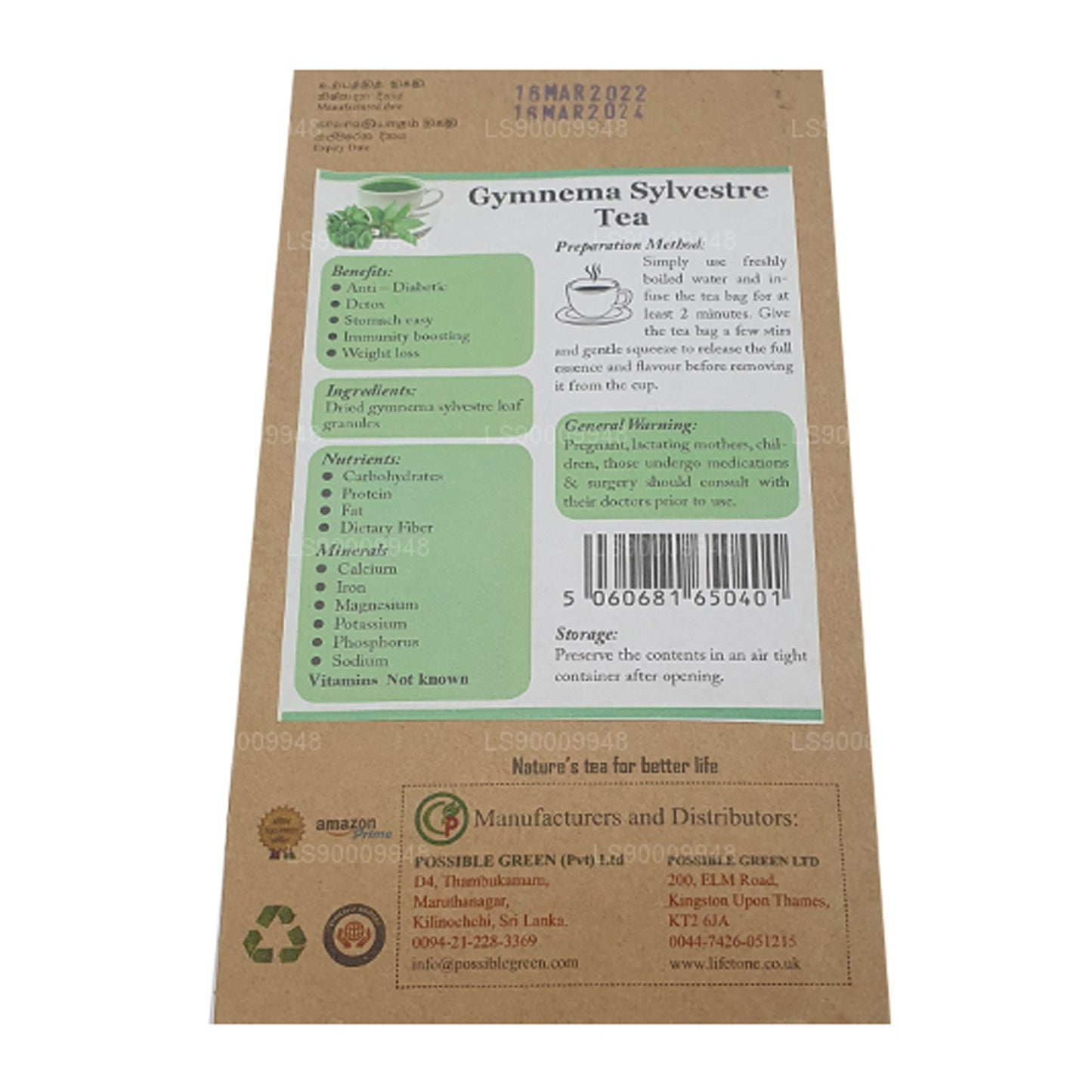 Lifetone Gymnema Sylvester Tea (40g)