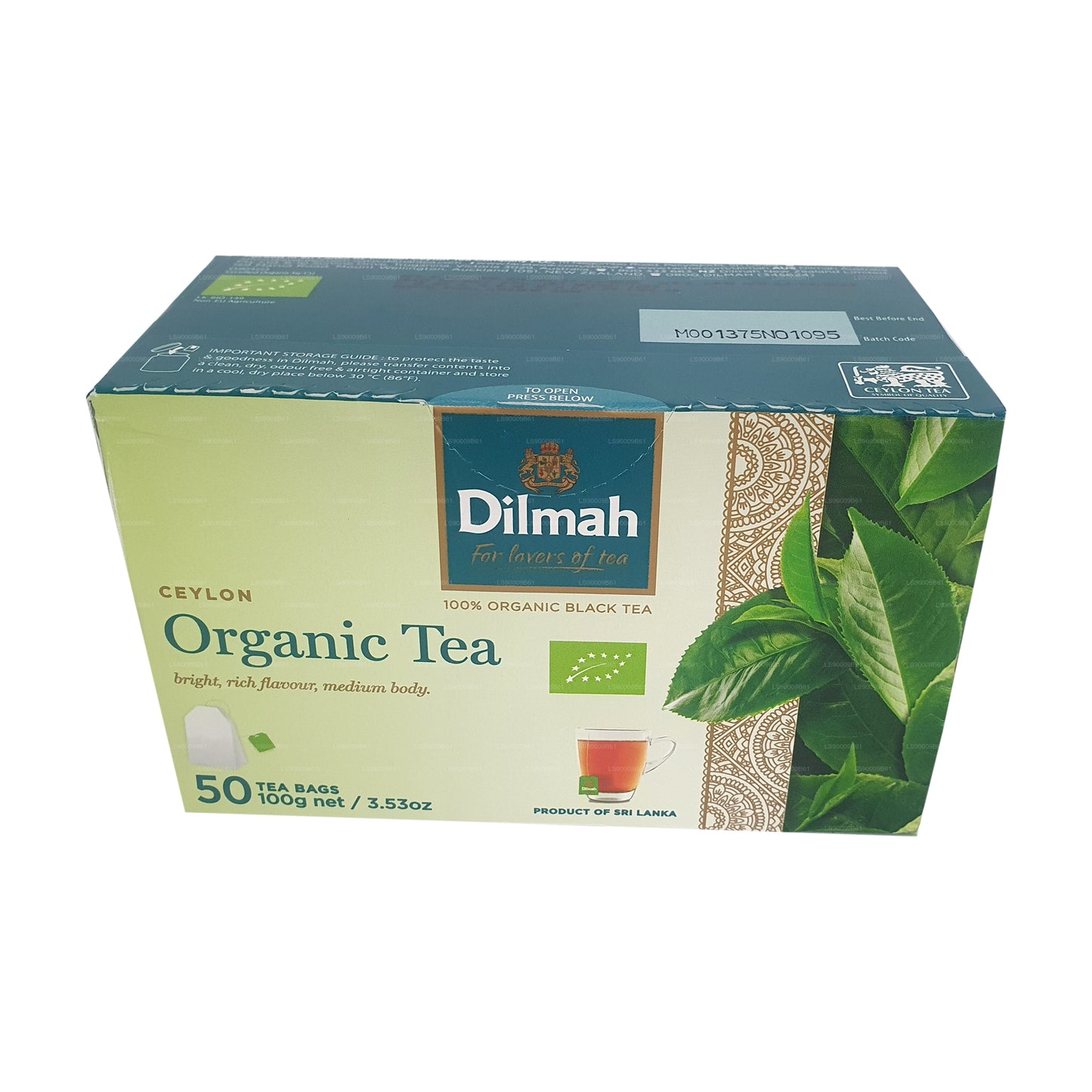 Dilmah 有机茶 (100g) 50 个茶包