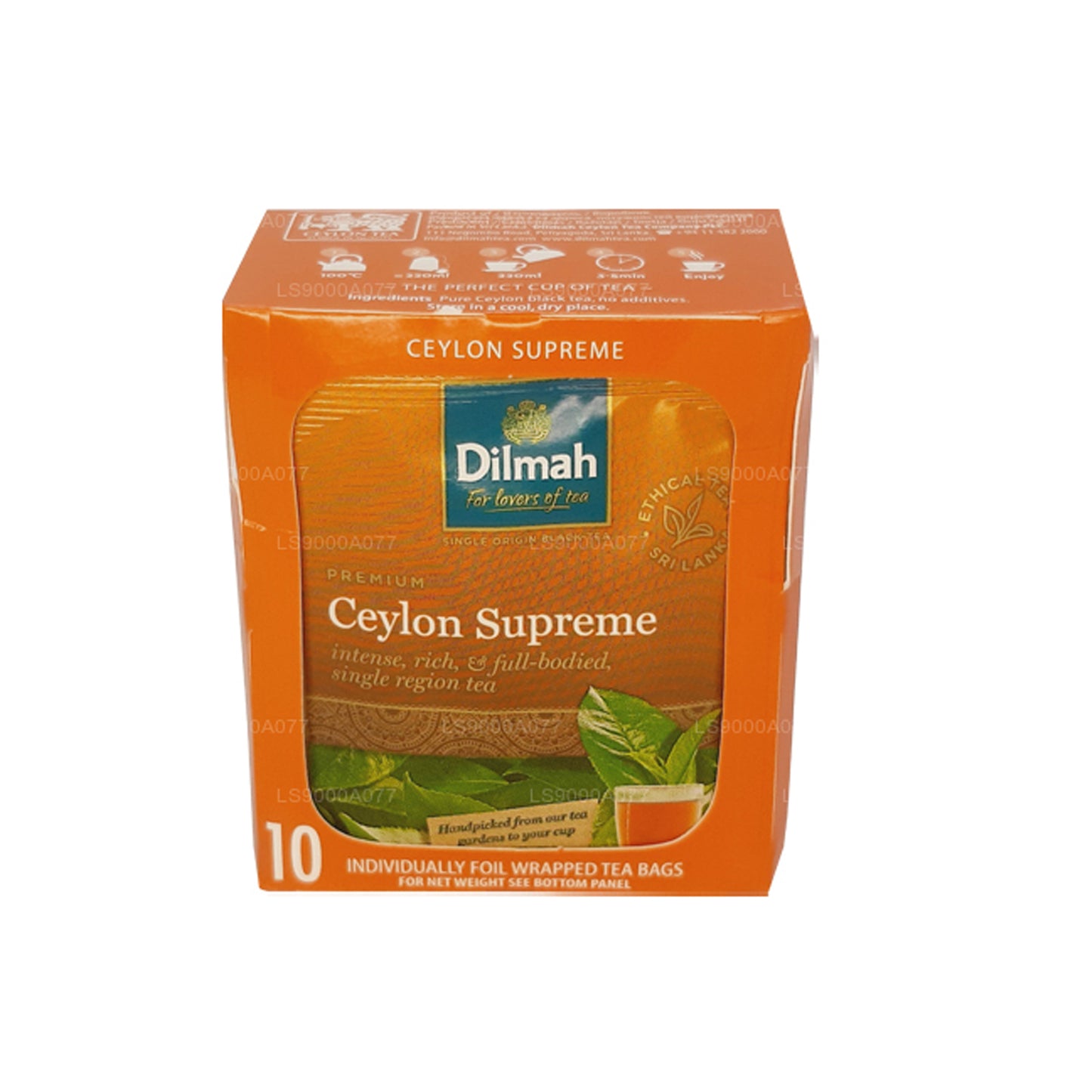 Dilmah Ceylon Supreme 10 个茶包 (20 克)