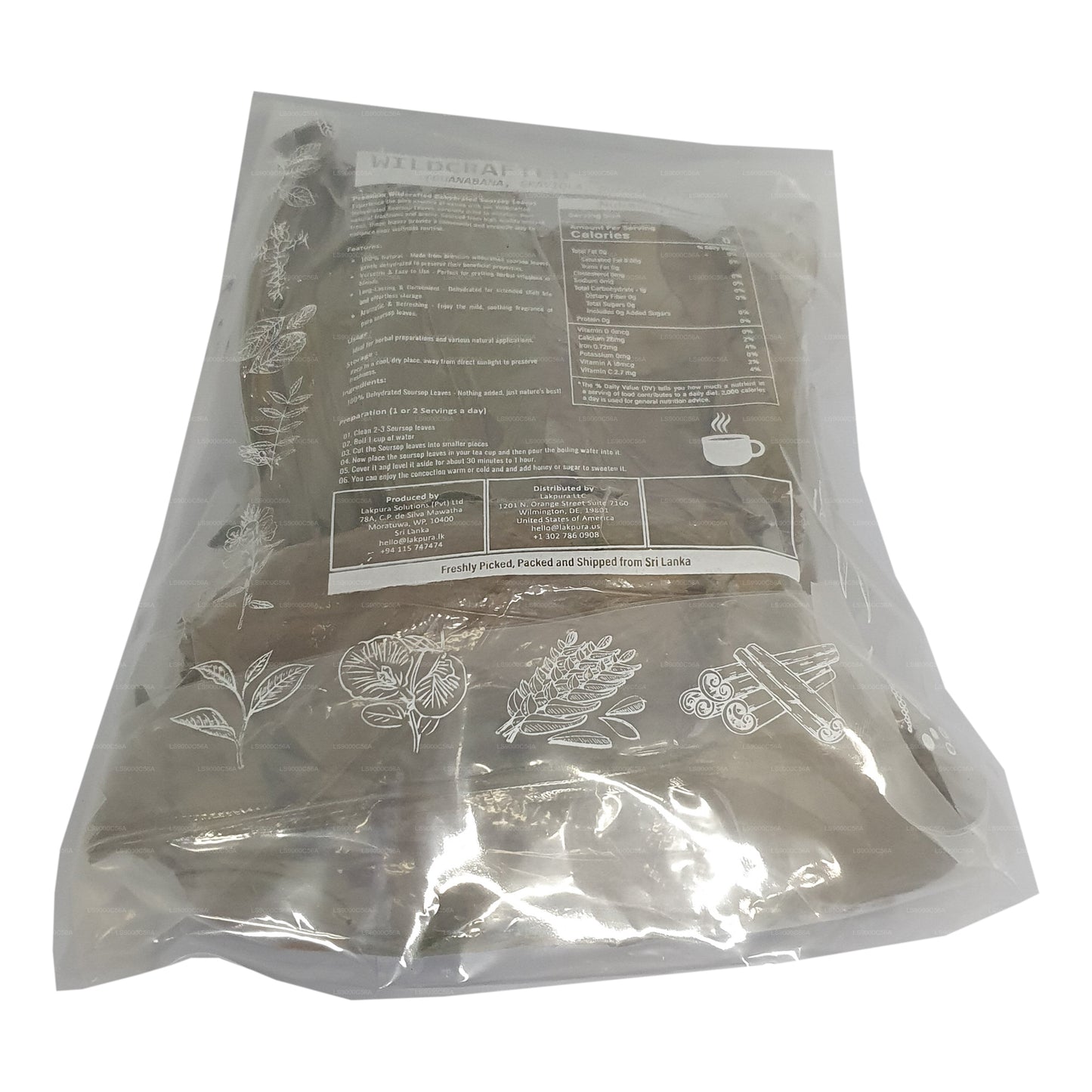 Lakpura® 野生刺果番荔枝（番荔枝、刺番荔枝、刺番荔枝）脱水整叶