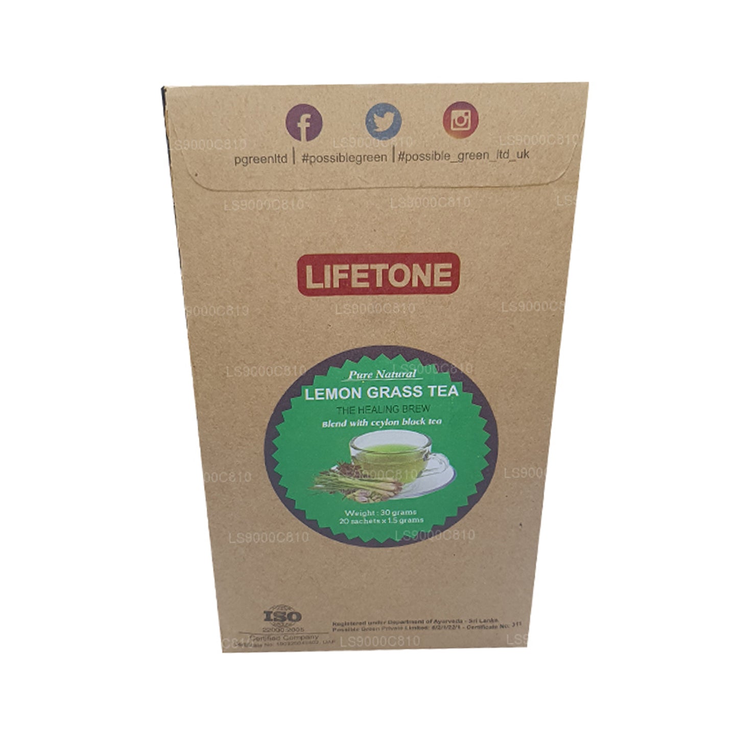 Lifetone 柠檬草茶 (30 克)