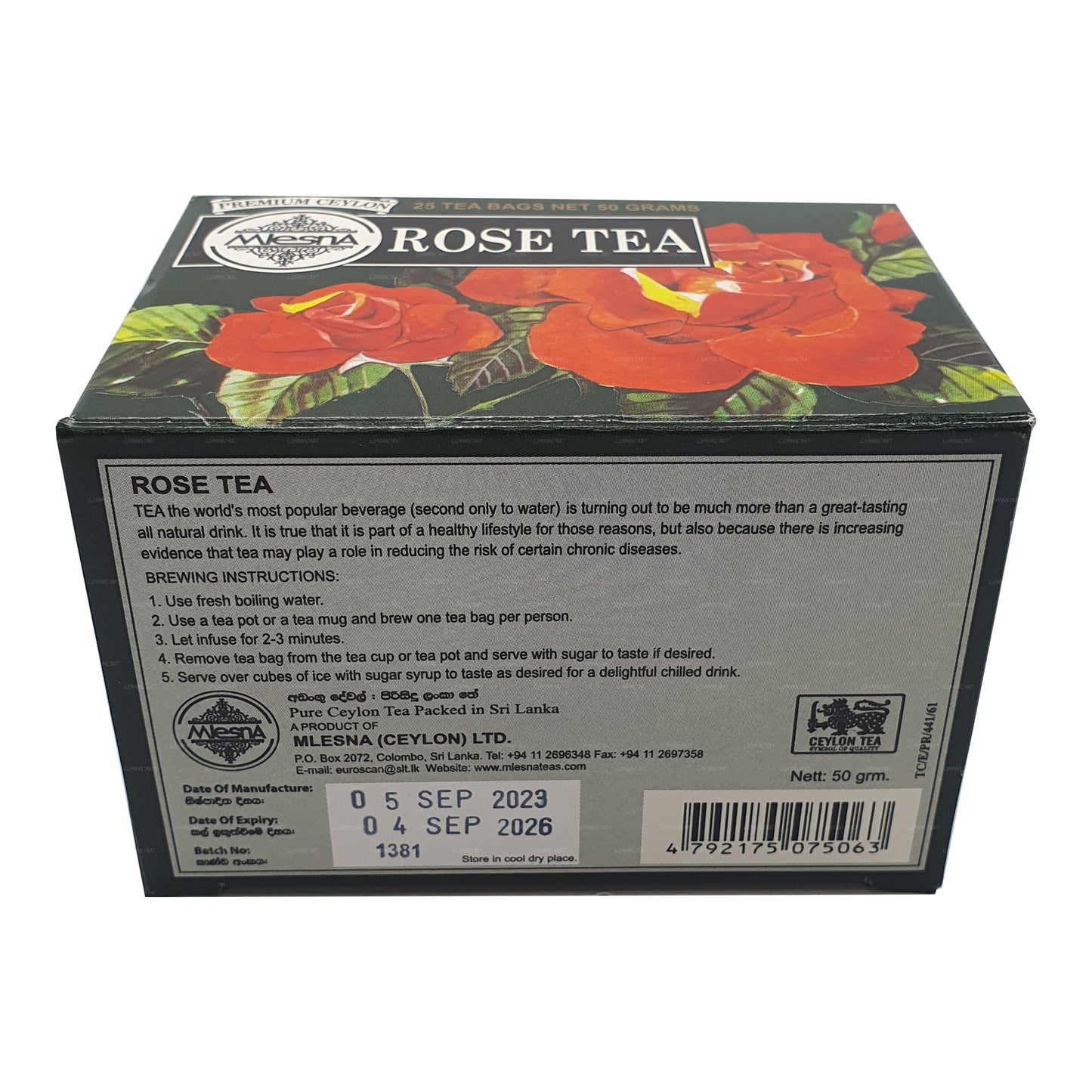 姆莱斯纳 玫瑰茶（50克）25个茶包