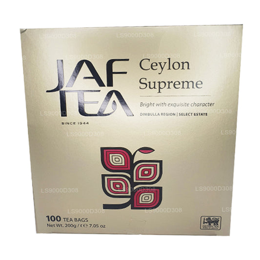 Jaf Tea Classic Gold Collection Ceylon Supreme 100 茶包绳子和标签