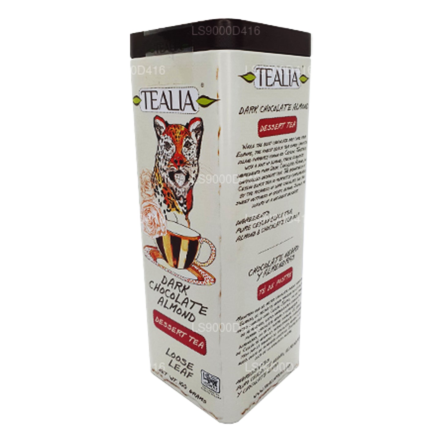 Tealia 黑巧克力杏仁散叶 (100g)