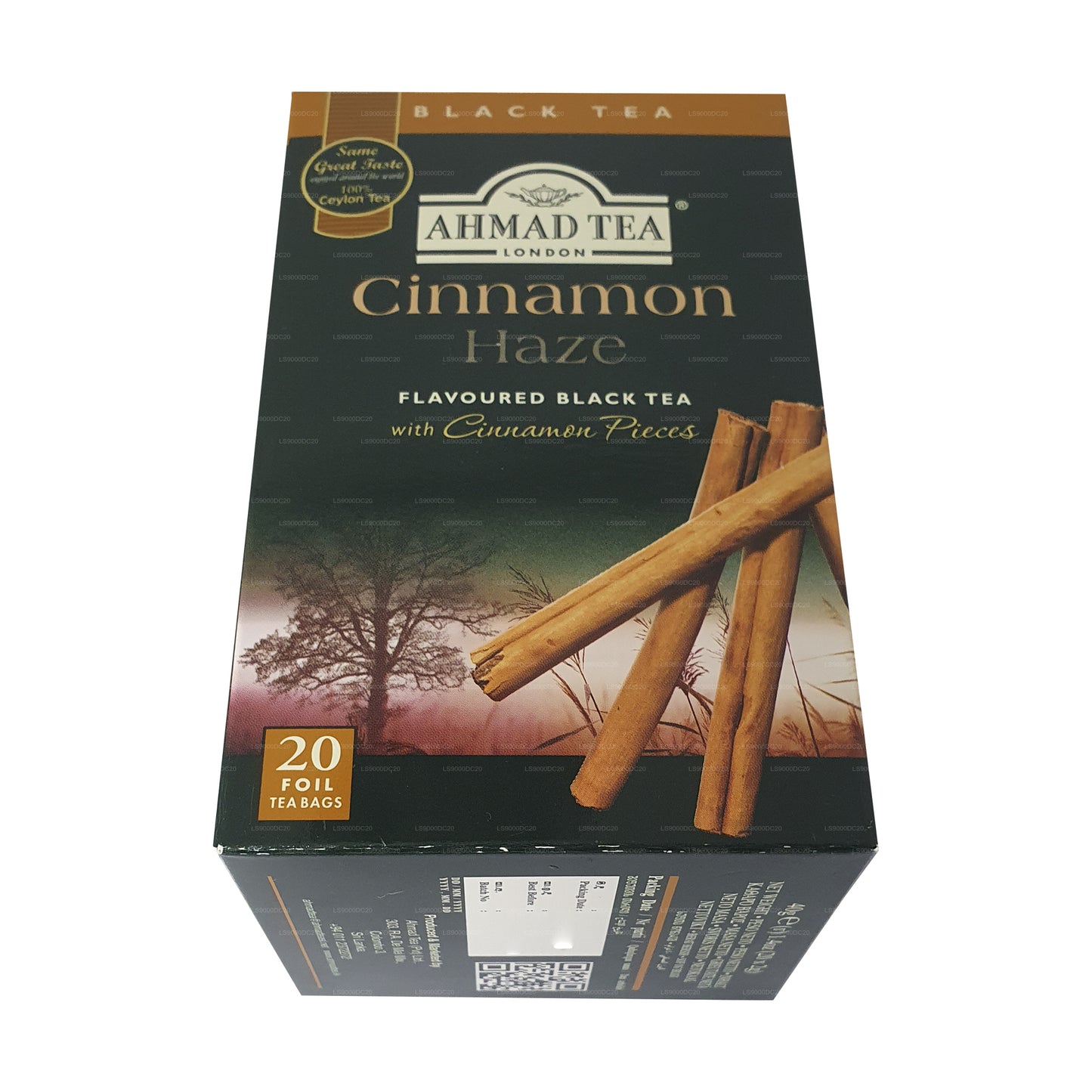 Ahmad Tea Cinnamon Haze Flavoured Black Tea (40g) 20 Foil Tea Bags