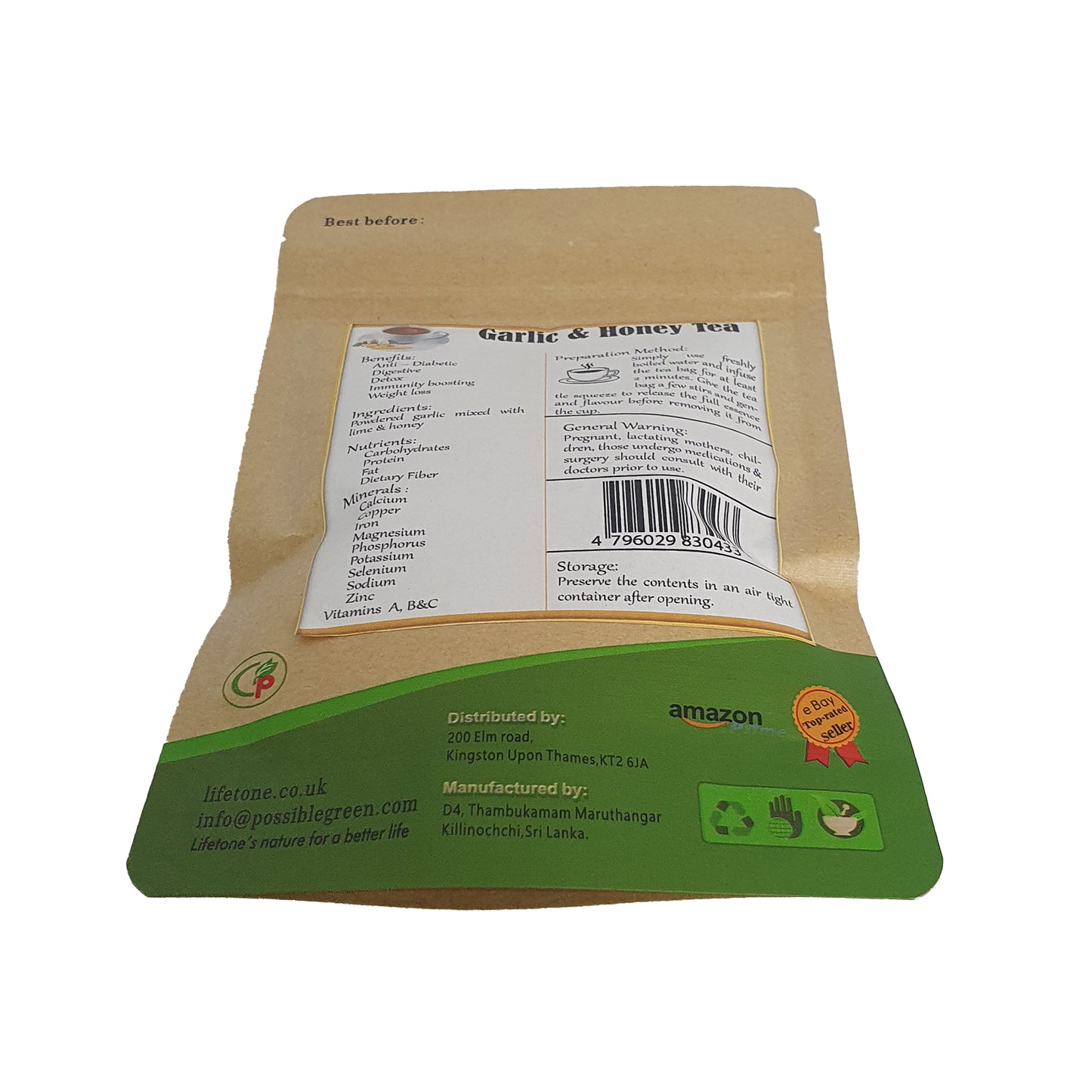 Lifetone 大蒜蜂蜜茶 (40g)