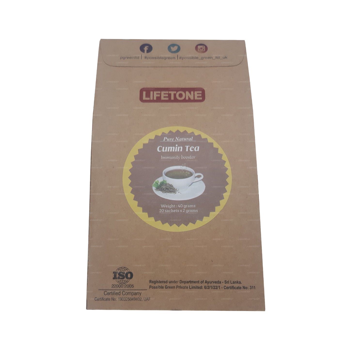 Lifetone 小茴香茶 (40g) 20 个茶包