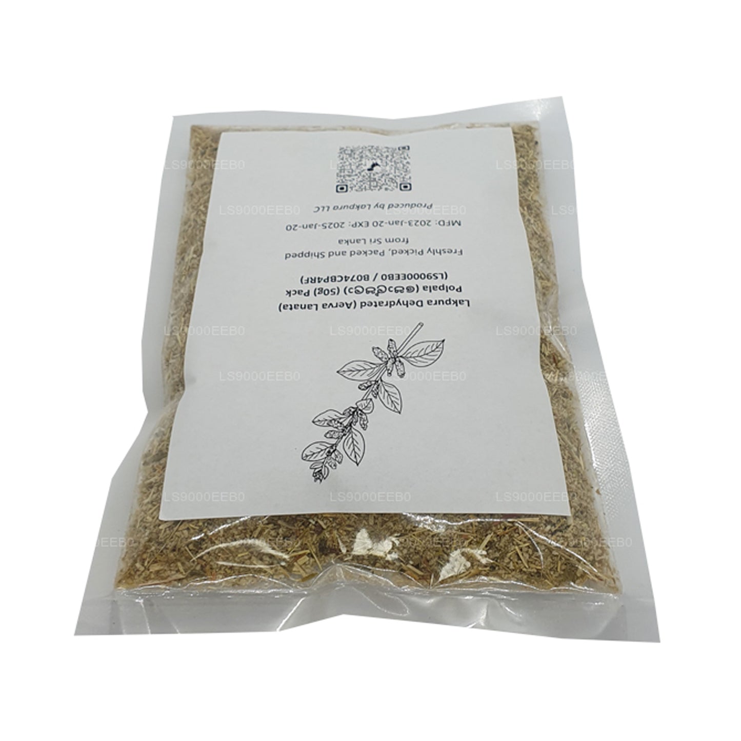 Lakpura 脱水 (Aerva Lanata) Polpala (100g) Pack
