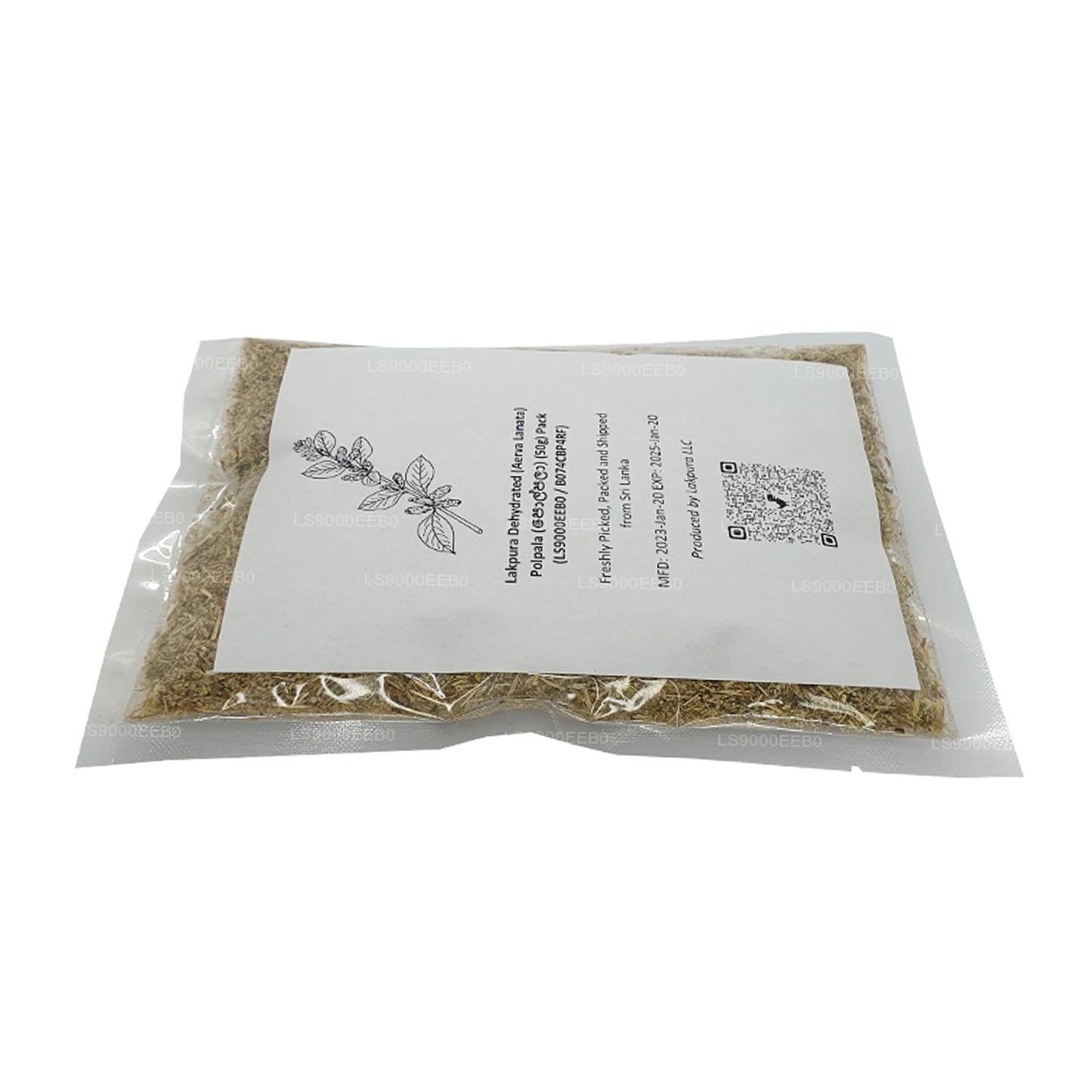 Lakpura 脱水 (Aerva Lanata) Polpala (100g) Pack