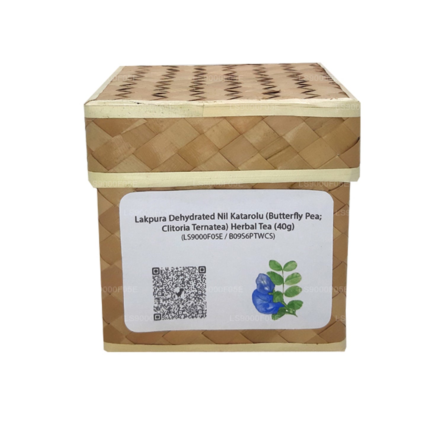 Lakpura 脱水 Nil Katarolu（Butterfoldy Pea；Clitoria Ternatea）凉茶（40 克）