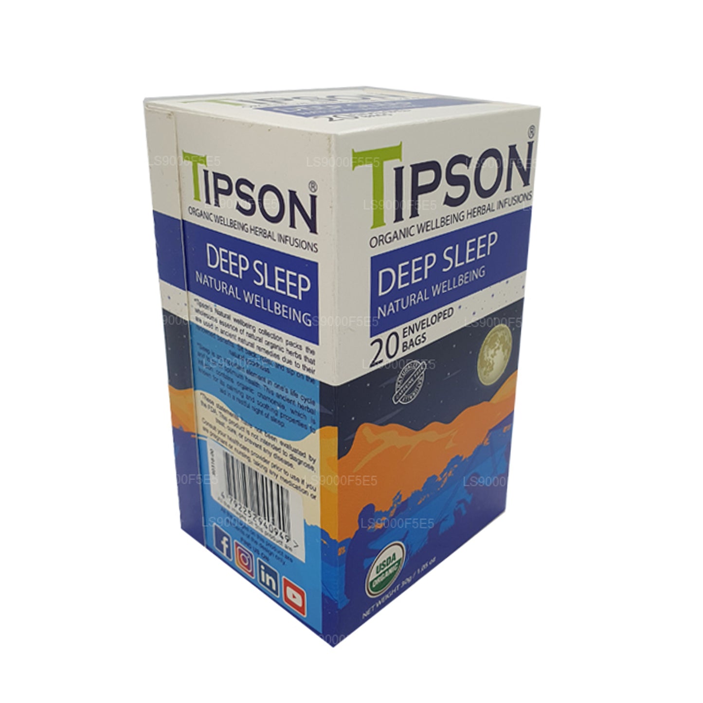 Tipson 有机深度睡眠自然健康 (30g) 20 个信封茶包