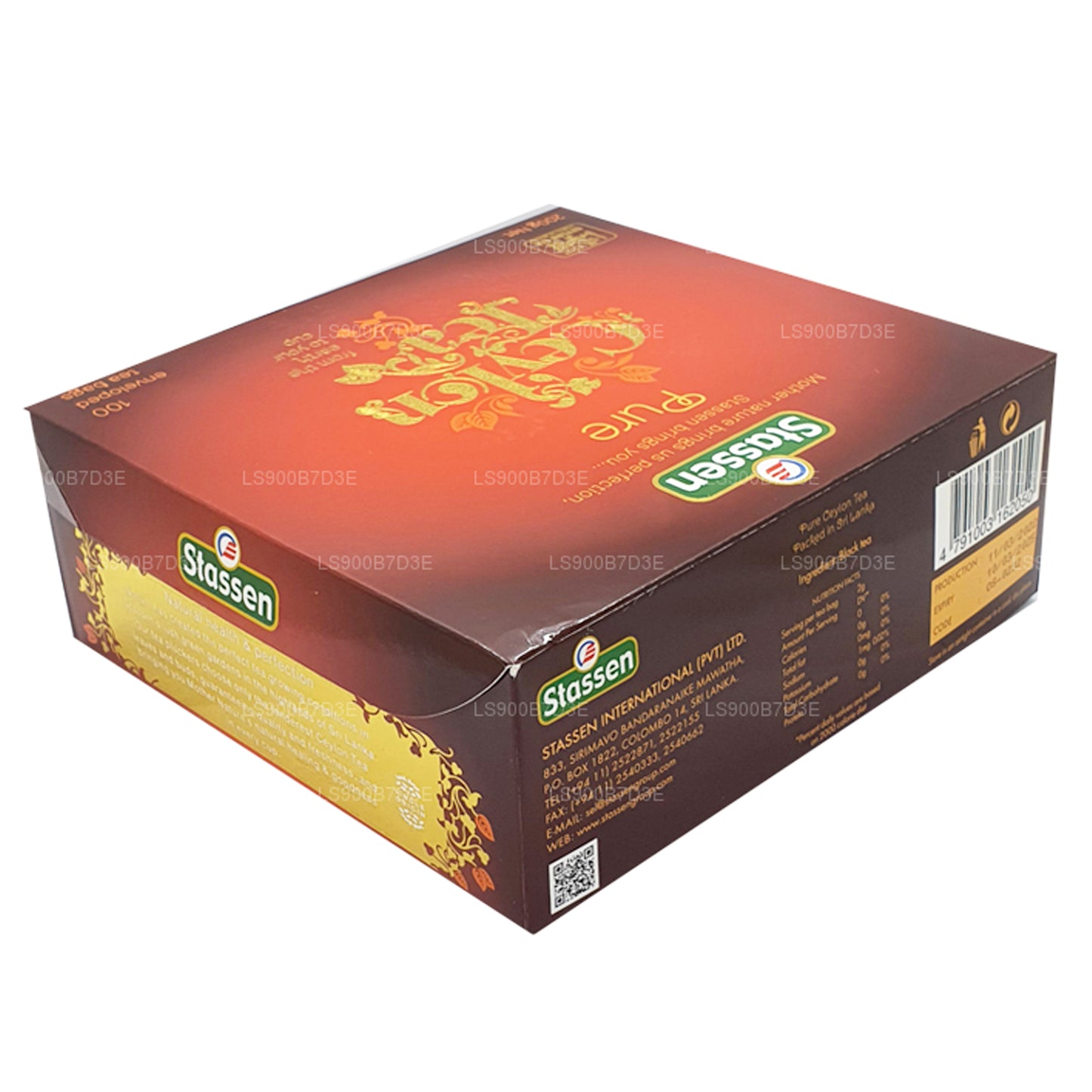 Stassen Pure 锡兰红茶 (200 克) 100 个茶包