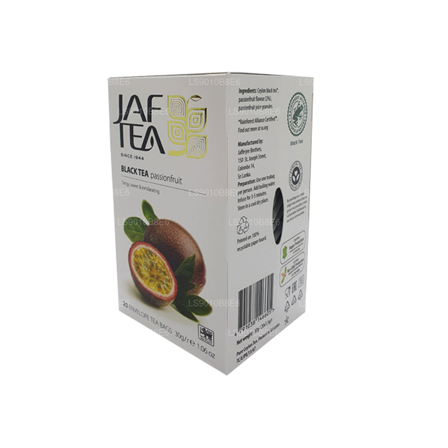Jaf Tea Pure Fruits Collection 红茶百香果铝箔信封茶包 (30g)
