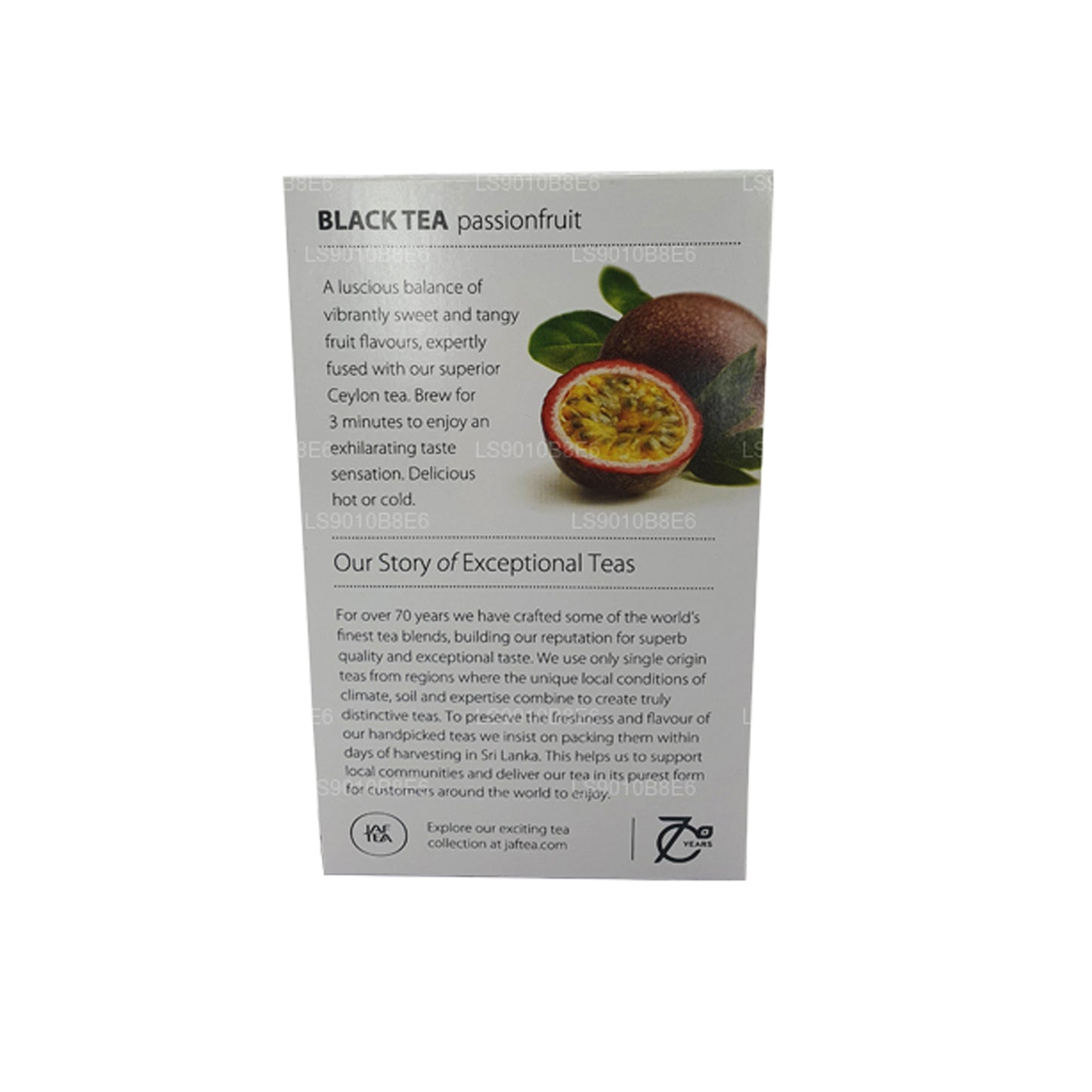Jaf Tea Pure Fruits Collection 红茶百香果铝箔信封茶包 (30g)