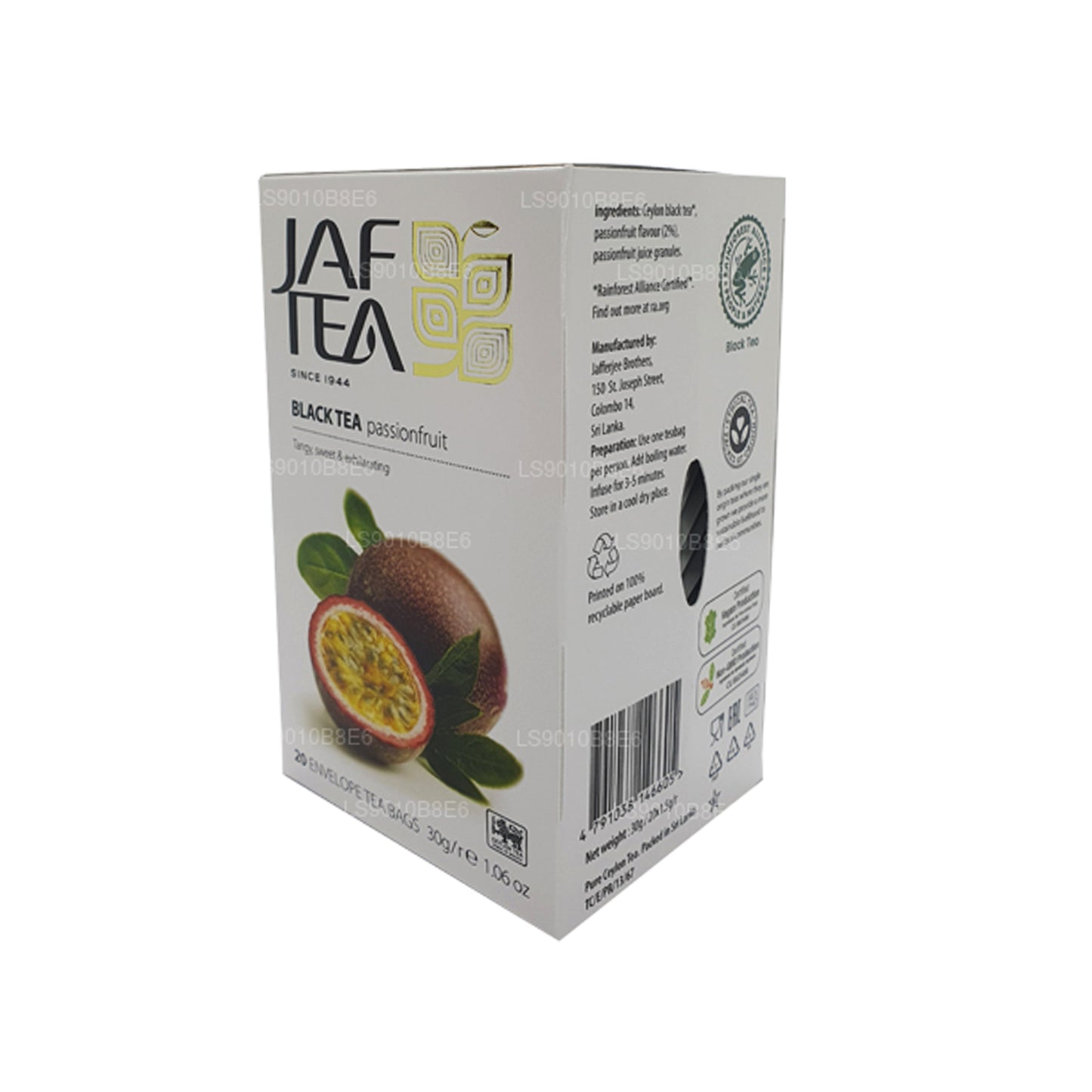 Jaf Tea Pure Fruits Collection 红茶百香果铝箔信封茶包 (30g)