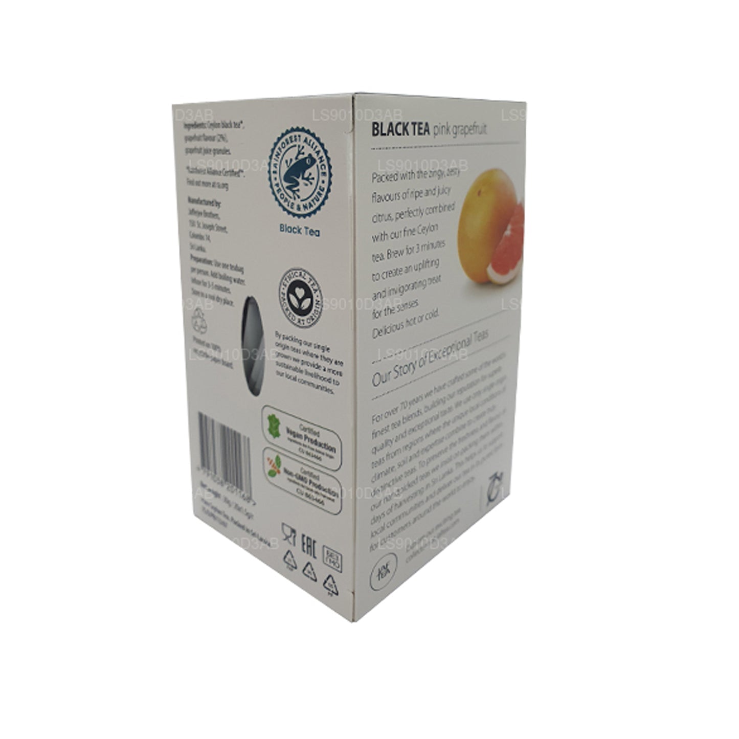 Jaf Tea Pure Fruits Collection 红茶粉红葡萄柚铝箔信封茶包 (30g)