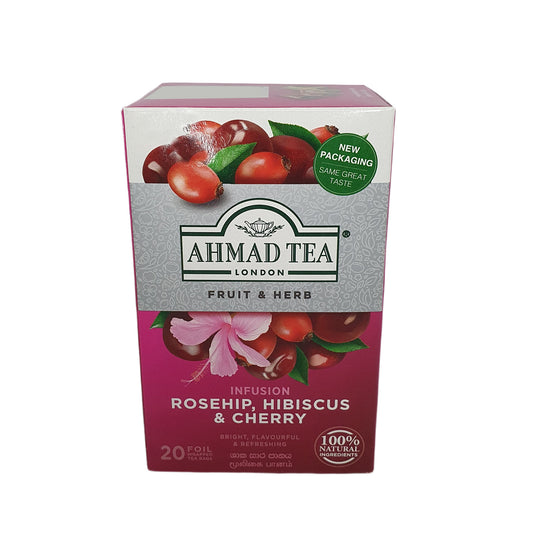 Ahmad Rosehip、Hibiscus and Cherry (40g) 20 个铝箔茶包