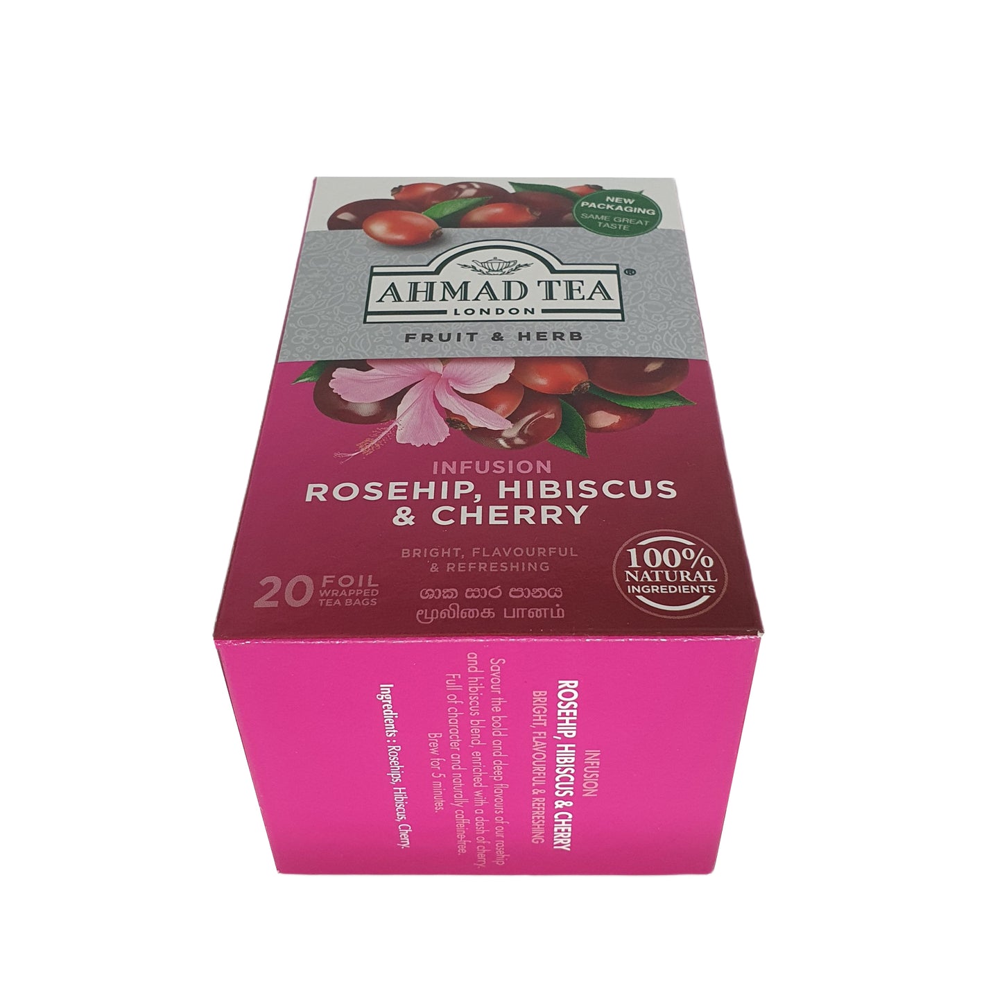 Ahmad Rosehip、Hibiscus and Cherry (40g) 20 个铝箔茶包