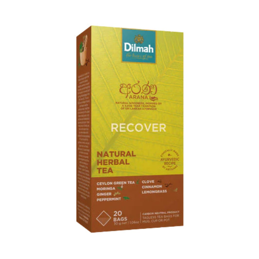Dilmah Arana Recover 天然草本绿茶（20 个无标签茶包）