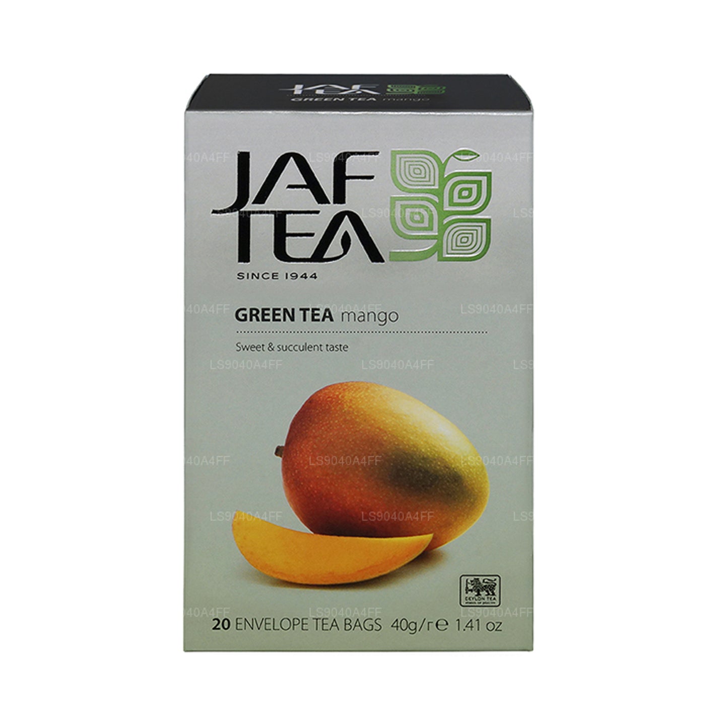 Jaf Tea Pure Green Collection 绿茶芒果铝箔信封茶包 (40g)