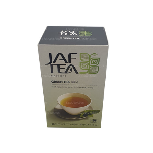 Jaf Tea Pure Green Collection 绿茶薄荷铝箔信封茶包 (40g)