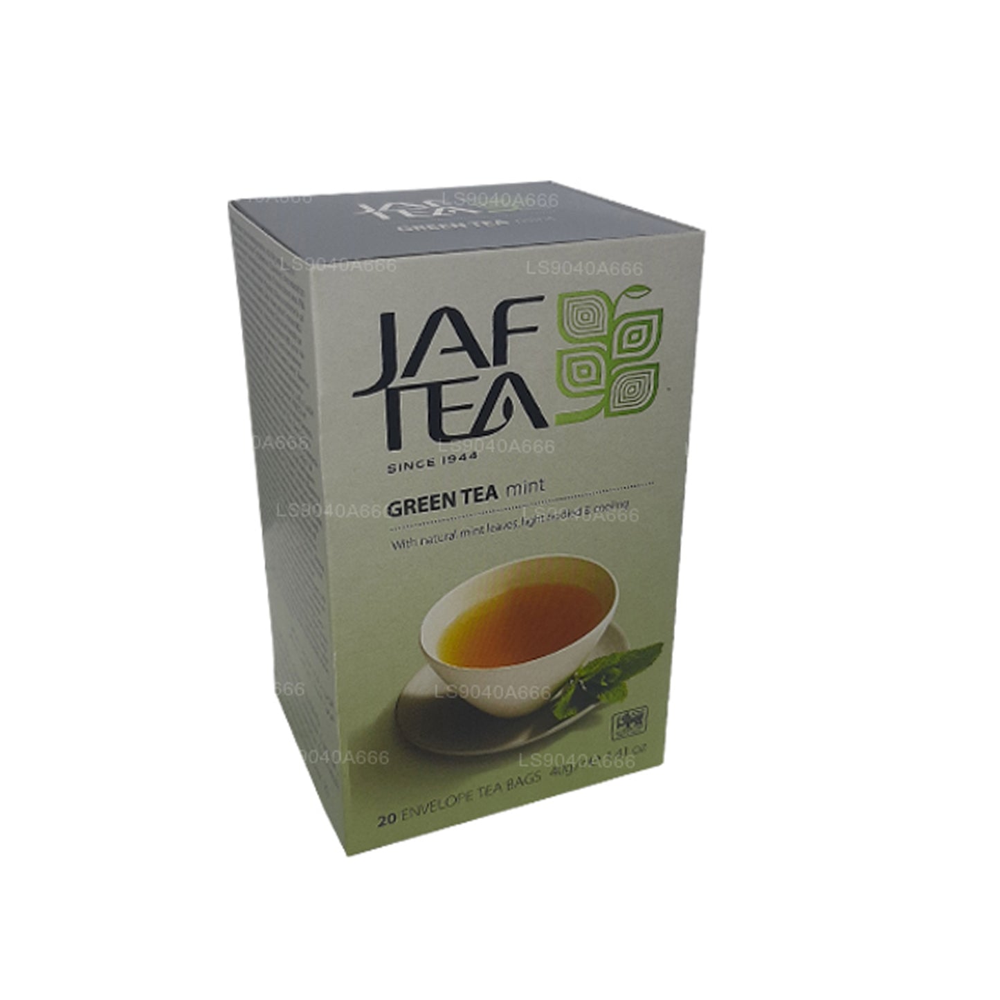 Jaf Tea Pure Green Collection 绿茶薄荷铝箔信封茶包 (40g)