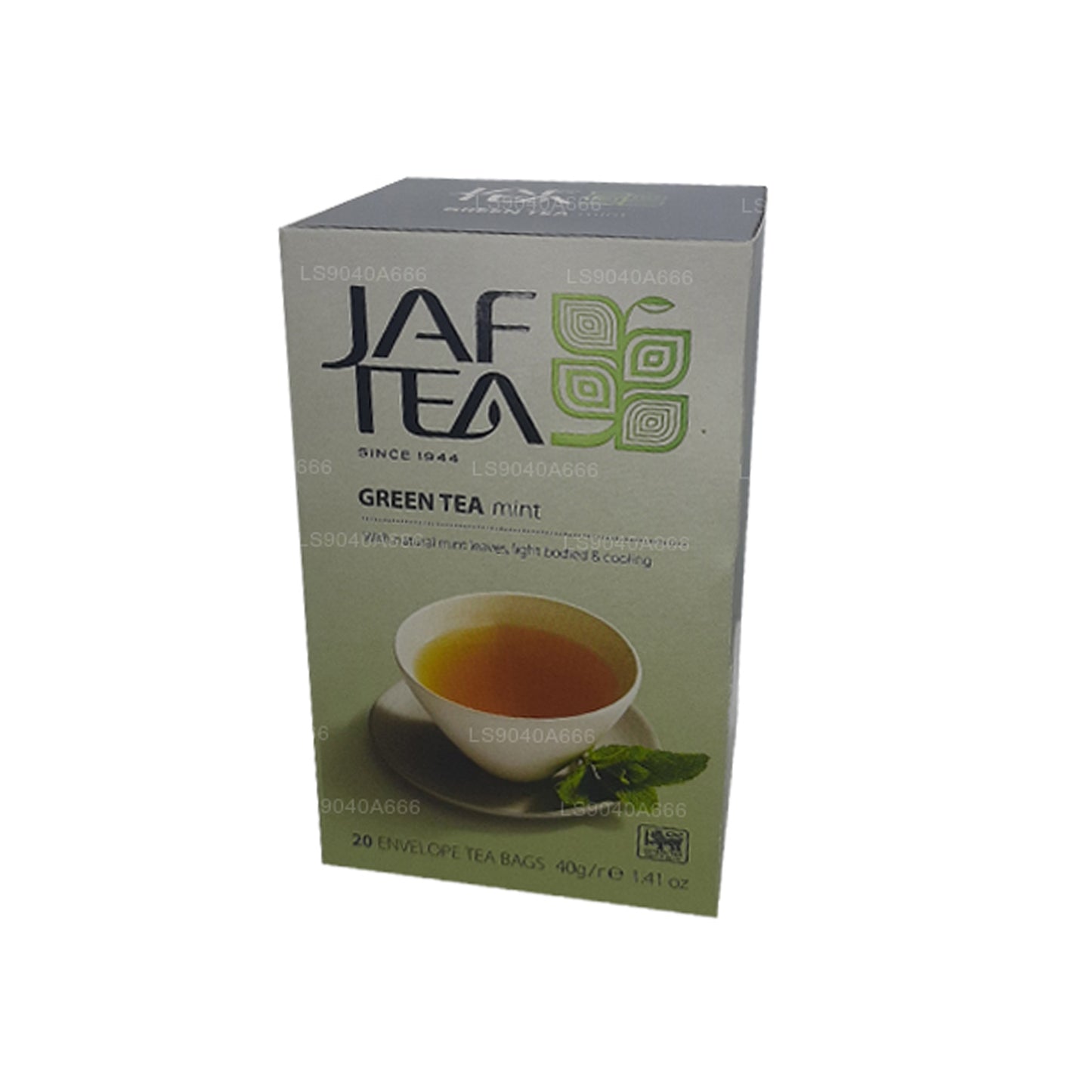 Jaf Tea Pure Green Collection 绿茶薄荷铝箔信封茶包 (40g)