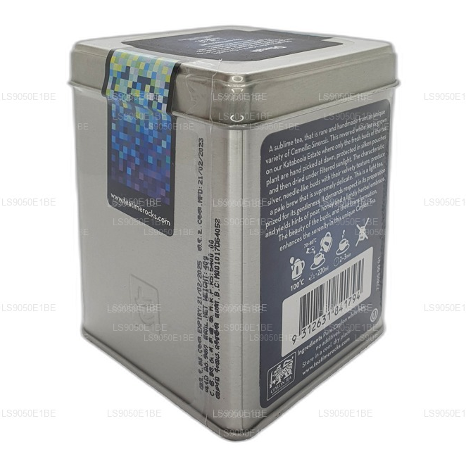 Dilmah T-series VSRT Ceylon Silver Tips White Tea Tin Caddy (40