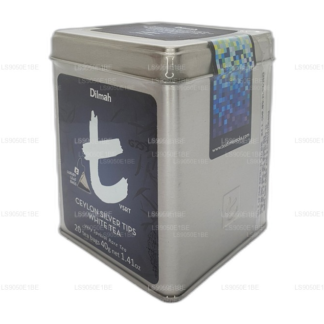 Dilmah T-series VSRT Ceylon Silver Tips White Tea Tin Caddy (40
