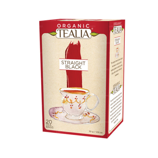 Tealia Organic Straight Black Tea (30g) 20 Envelope Tea Bags
