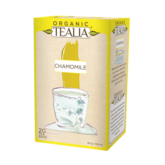 Tealia Organic Chamomile - 20 Envelope Tea Bags (30g)