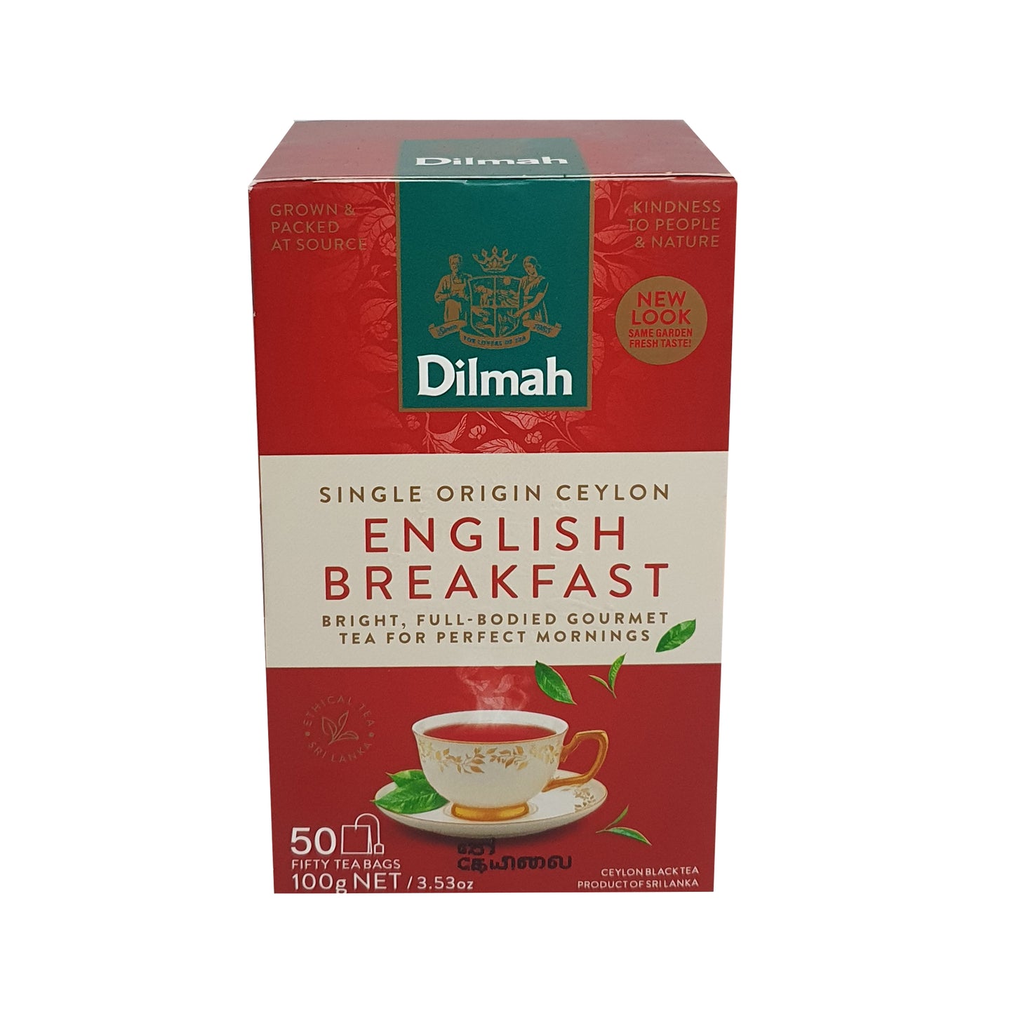 Dilmah 英式早餐茶，50 个茶包（100 克）
