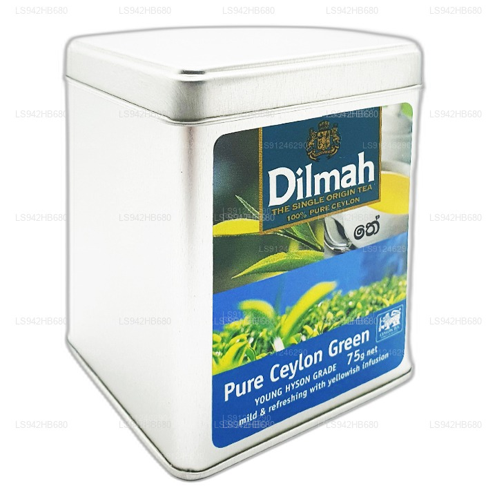 Dilmah 纯锡兰绿茶（YOUNG HYSON GRADE）Loose Leaf Tea（75g）Caddy