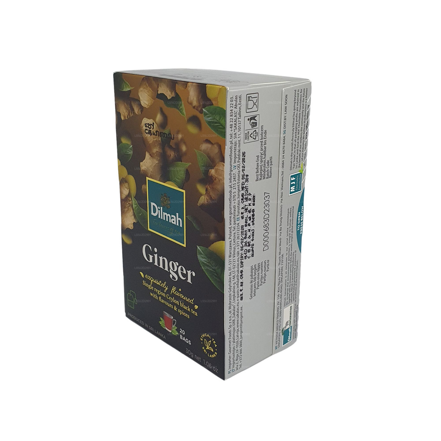 Dilmah 姜味红茶 (30g) 20 茶包