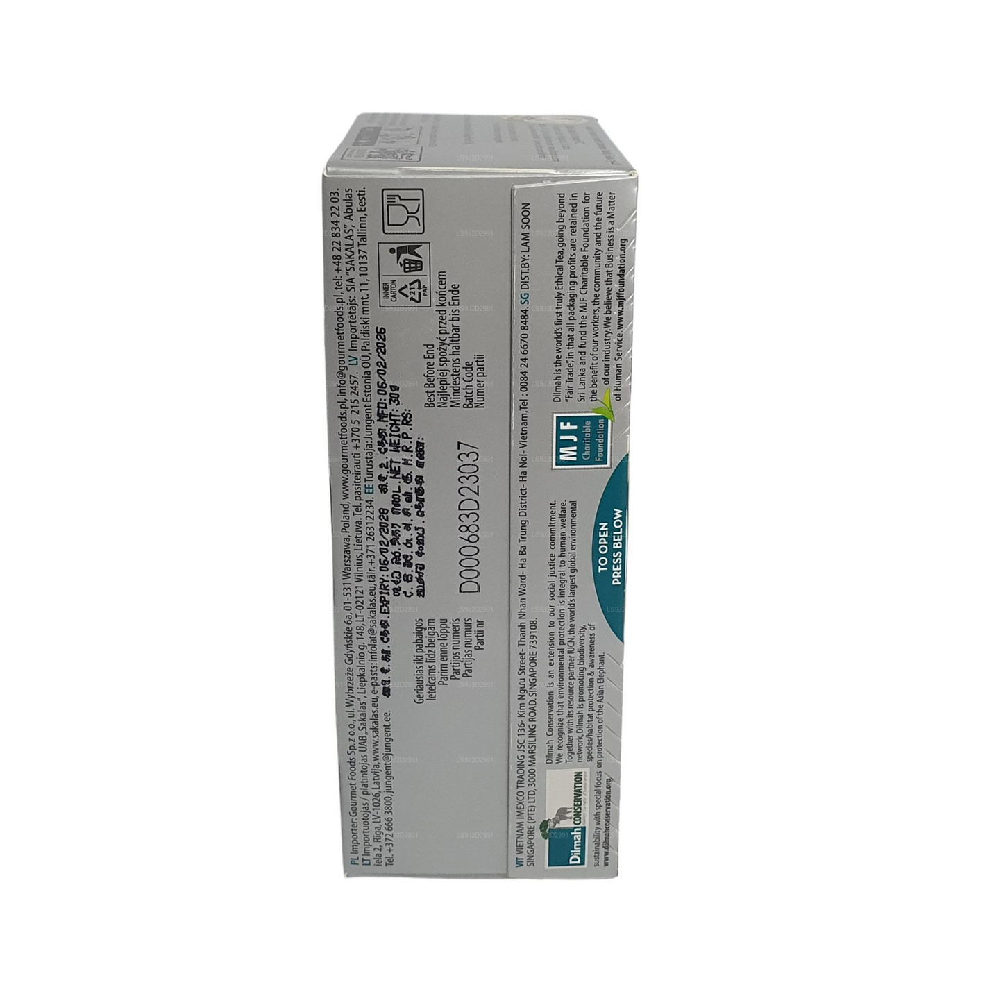 Dilmah 姜味红茶 (30g) 20 茶包