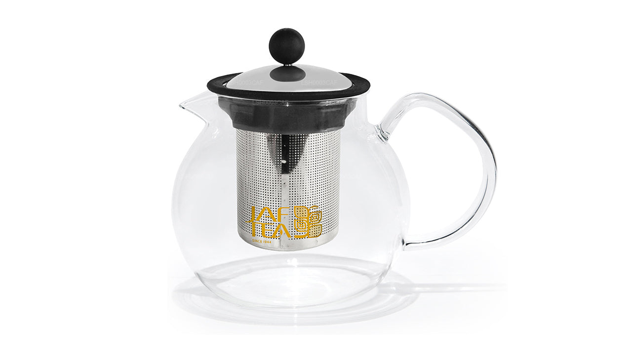 Jaf Tea Glass 茶壶带不锈钢浸泡器