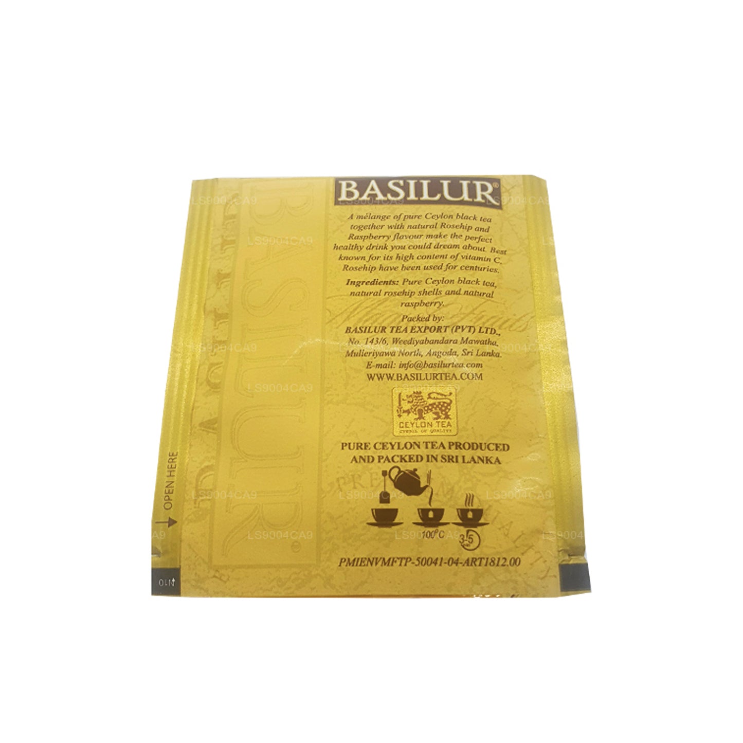 Basilur Magic Fruits 覆盆子和玫瑰果 (50g) 25 茶包