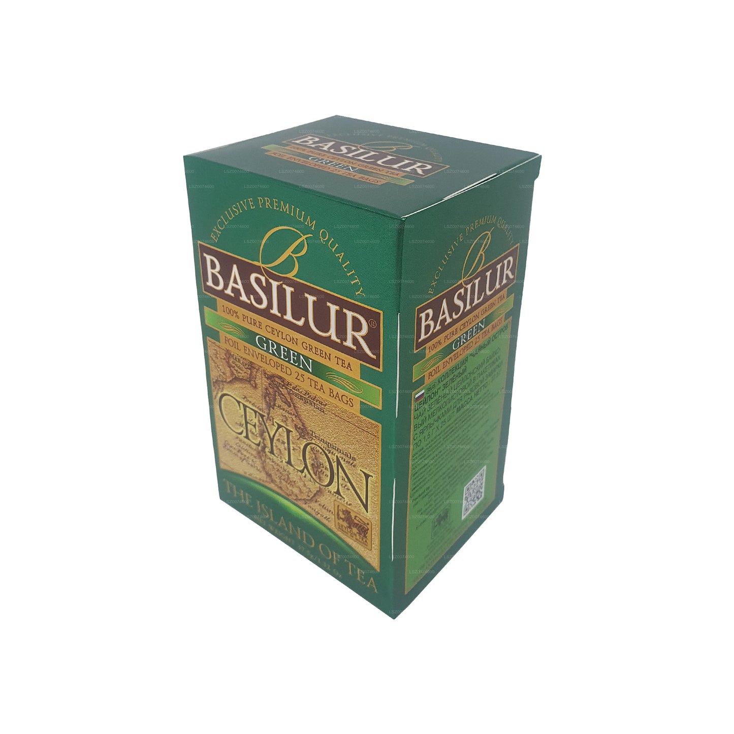 Basilur Island Of Tea "Green" (30g) 20 Enveloped Tea Bags