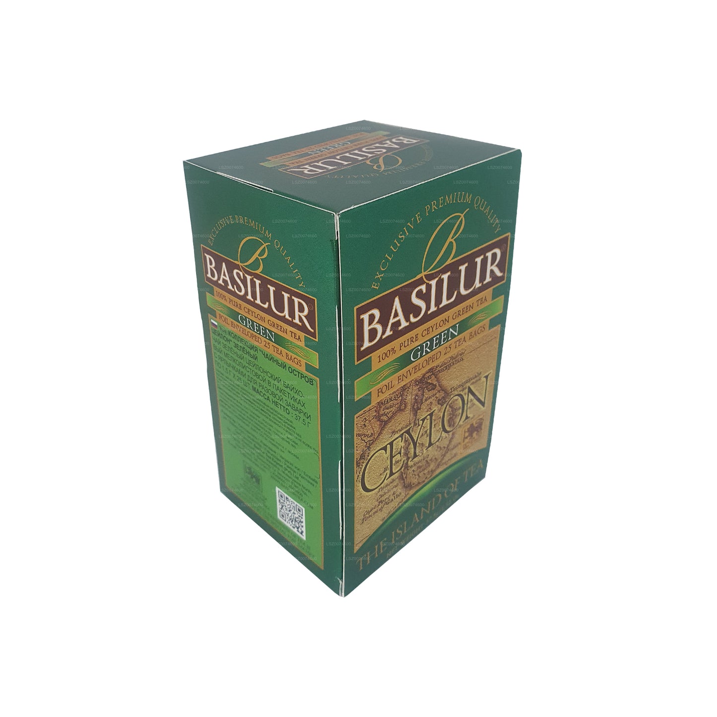 Basilur Island Of Tea "Green" (30g) 20 Enveloped Tea Bags