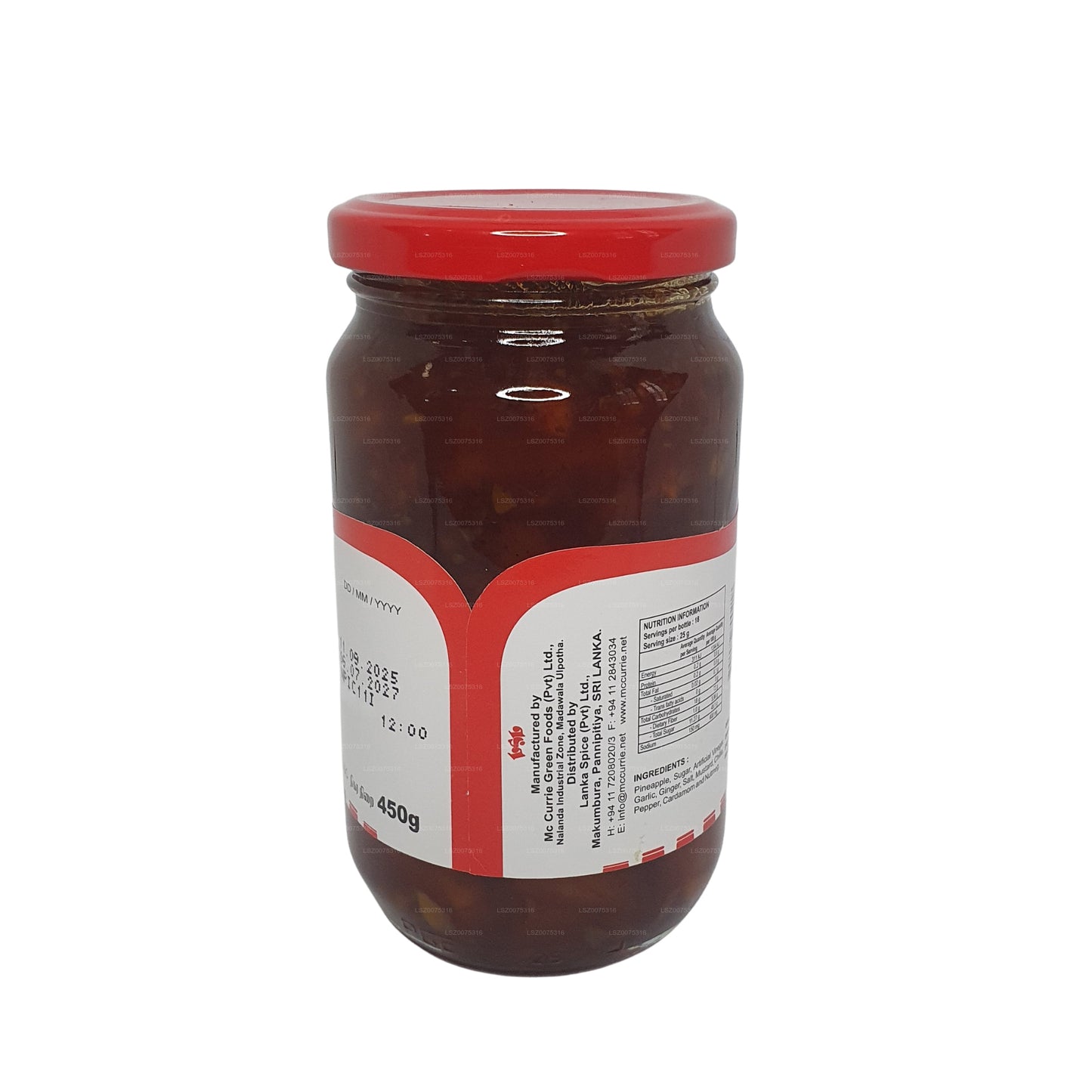 麦柯里菠萝酸辣酱（450克）