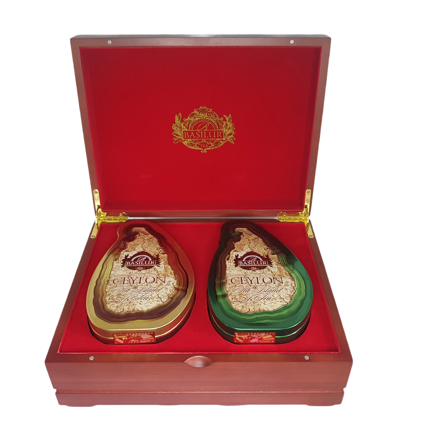 Basilur Wooden Presenter 2 in 1 "Island of Tea Wooden Presenter" (200g)