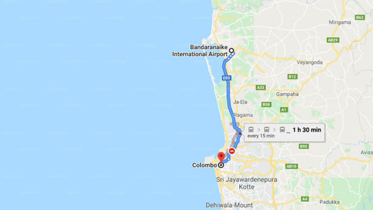 Transfer between Colombo (CMB) Airport and Residence by Uga Escape, Colombo