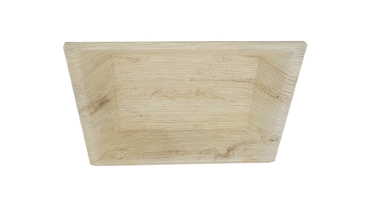 手工制作的 Areca Leaf 食物盘 20cm x 20cm（方型）