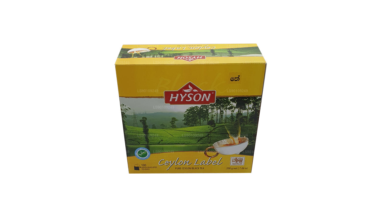Hyson Ceylon Label BOPF (200g) 100 个茶包
