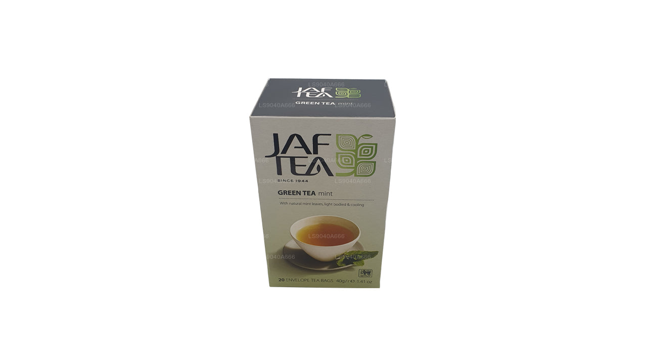 Jaf Tea Pure Green Collection 绿茶薄荷铝箔信封茶包 (40g)