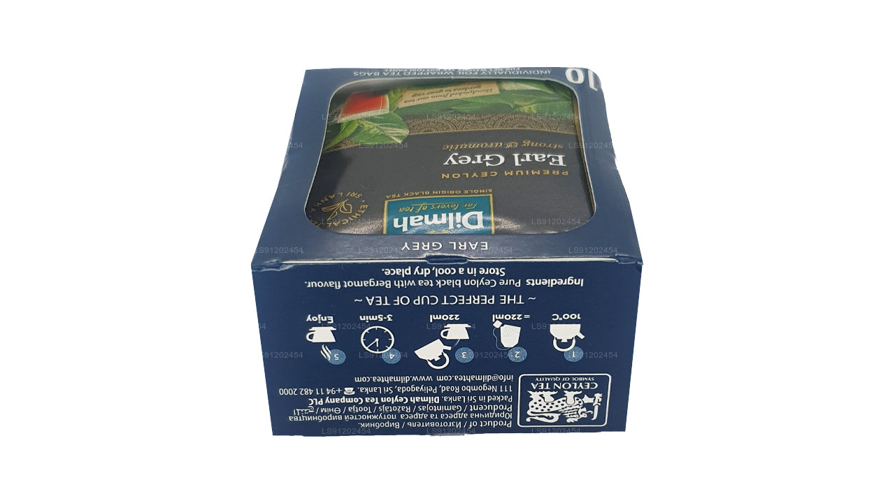 Dilmah Earl Grey Tea (20g) 10 个单独铝箔包装的茶包